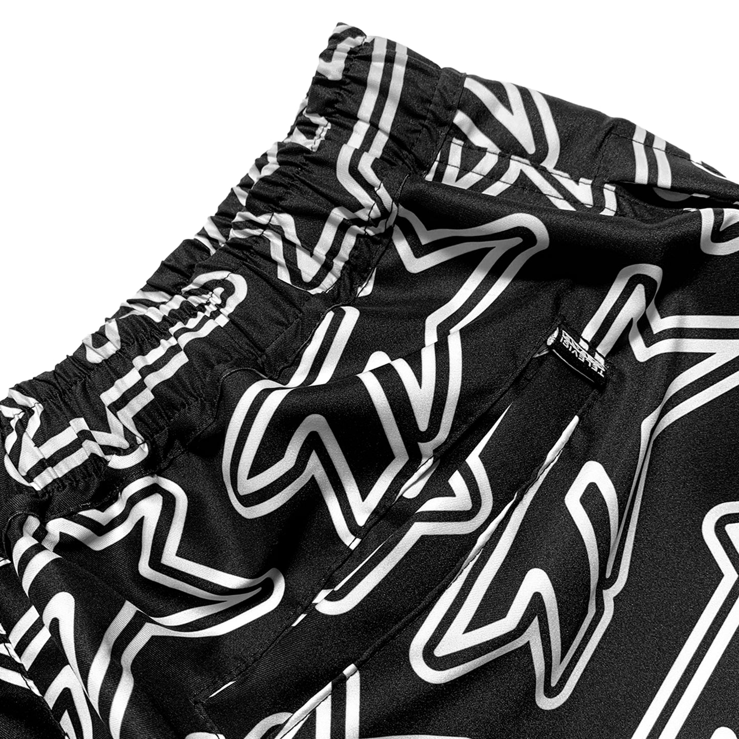 TVSTAR SHORT - BLACK/WHITE