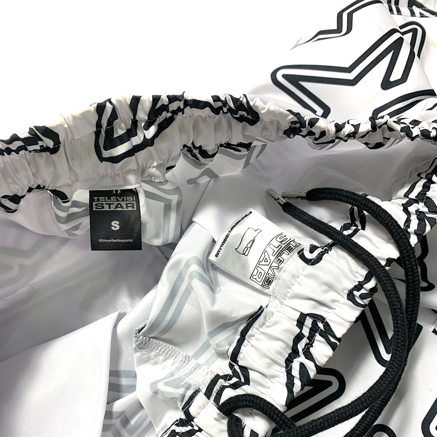 TVSTAR SHORT - WHITE/BLACK