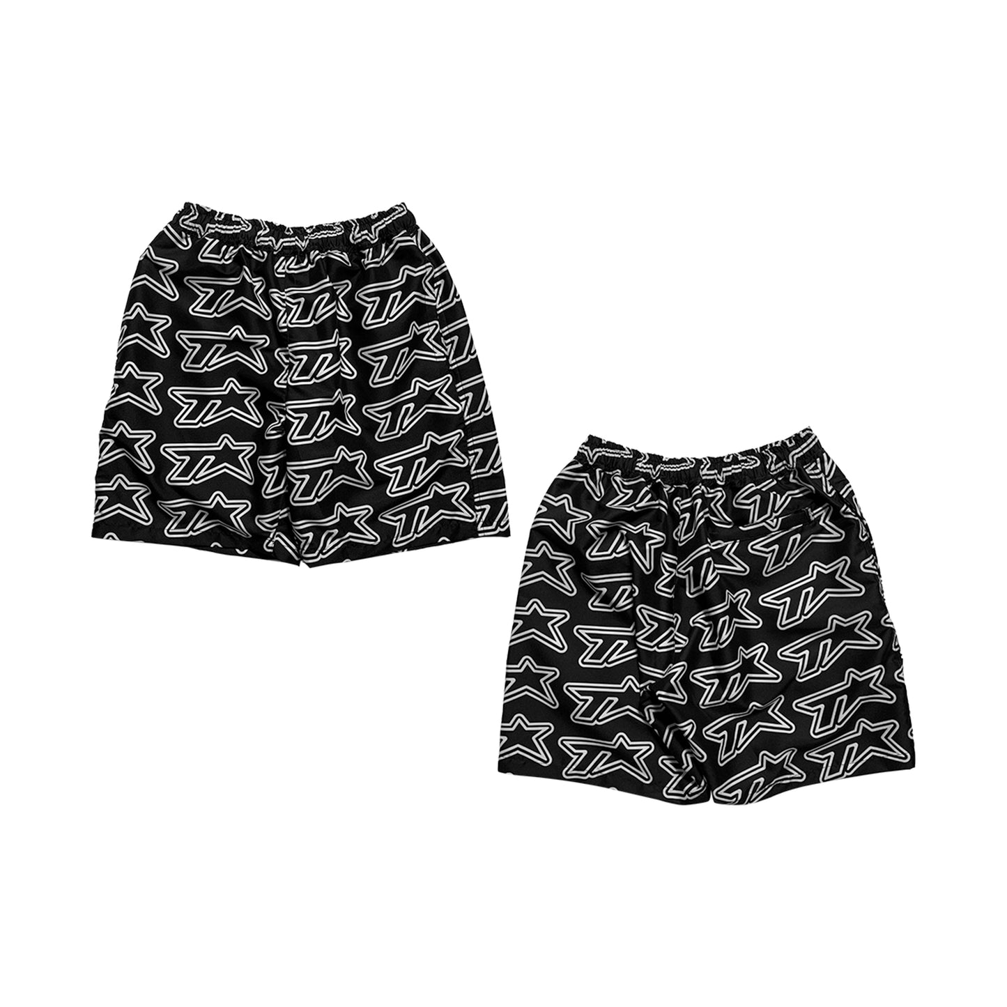 TVSTAR SHORT - BLACK/WHITE