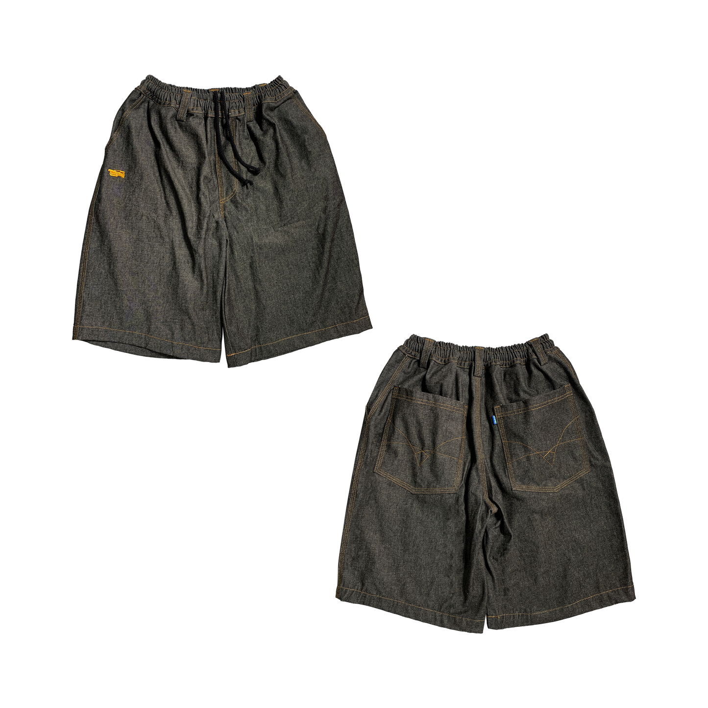 VX1 RAW DENIM SHORT - BLACK