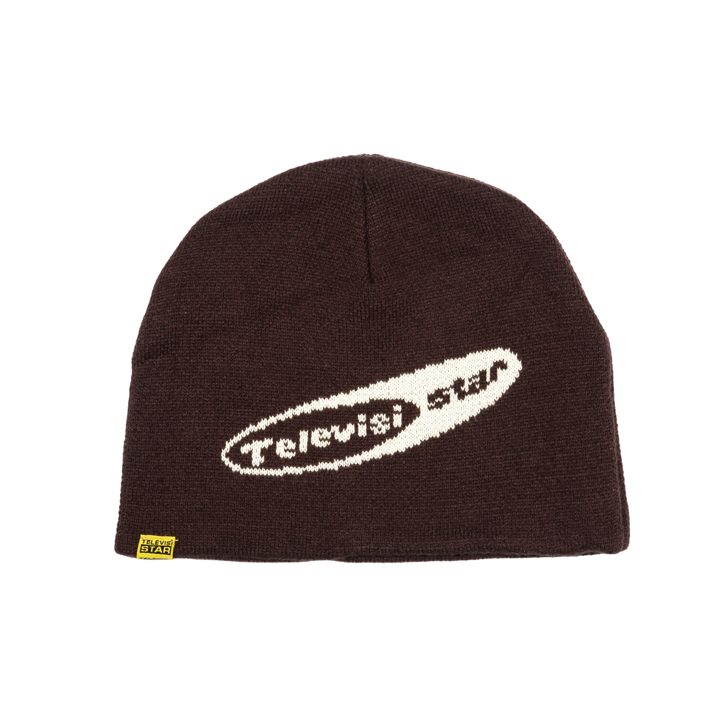 OVAL LOGO BEANIE - BROWN
