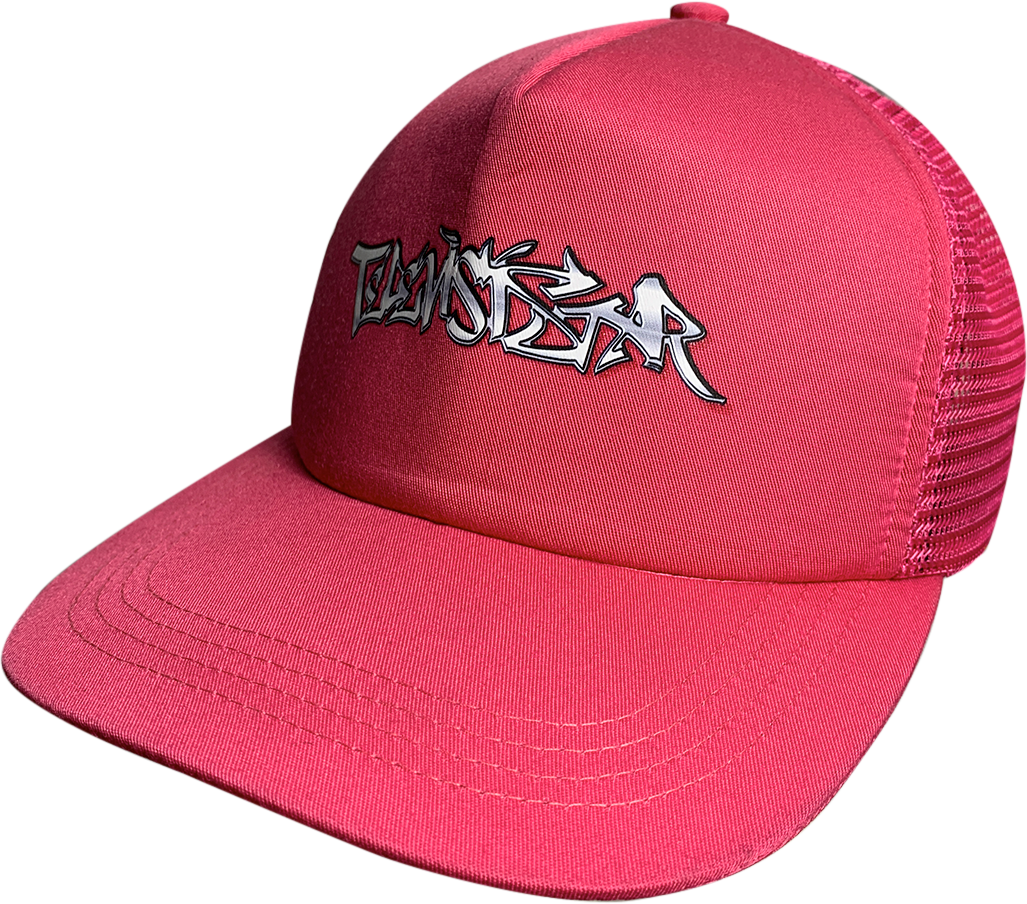 CHROME TAGG TRUCKER HAT - PINK
