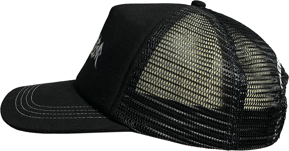 CHROME TAGG TRUCKER HAT - BLACK