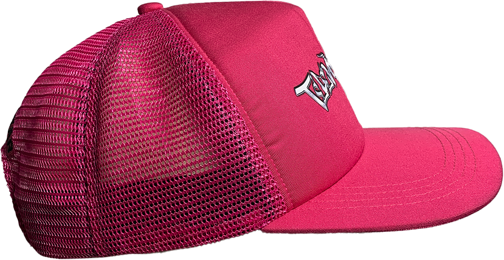CHROME TAGG TRUCKER HAT - PINK