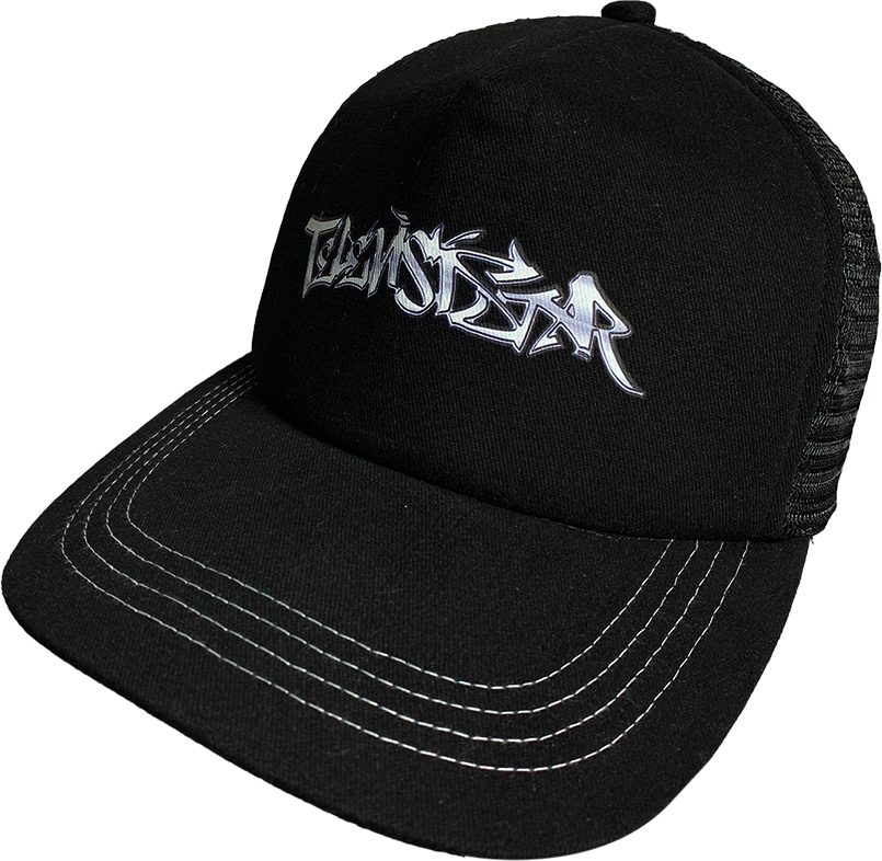 CHROME TAGG TRUCKER HAT - BLACK