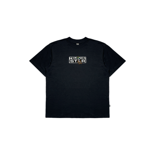 XMAS LOGO BOX TEE - BLACK