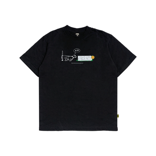 TVSTAR x BURU TEE - BLACK