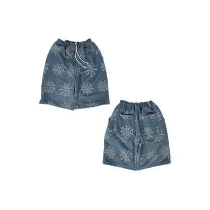 WEB DENIM SHORT - LIGHT BLUE