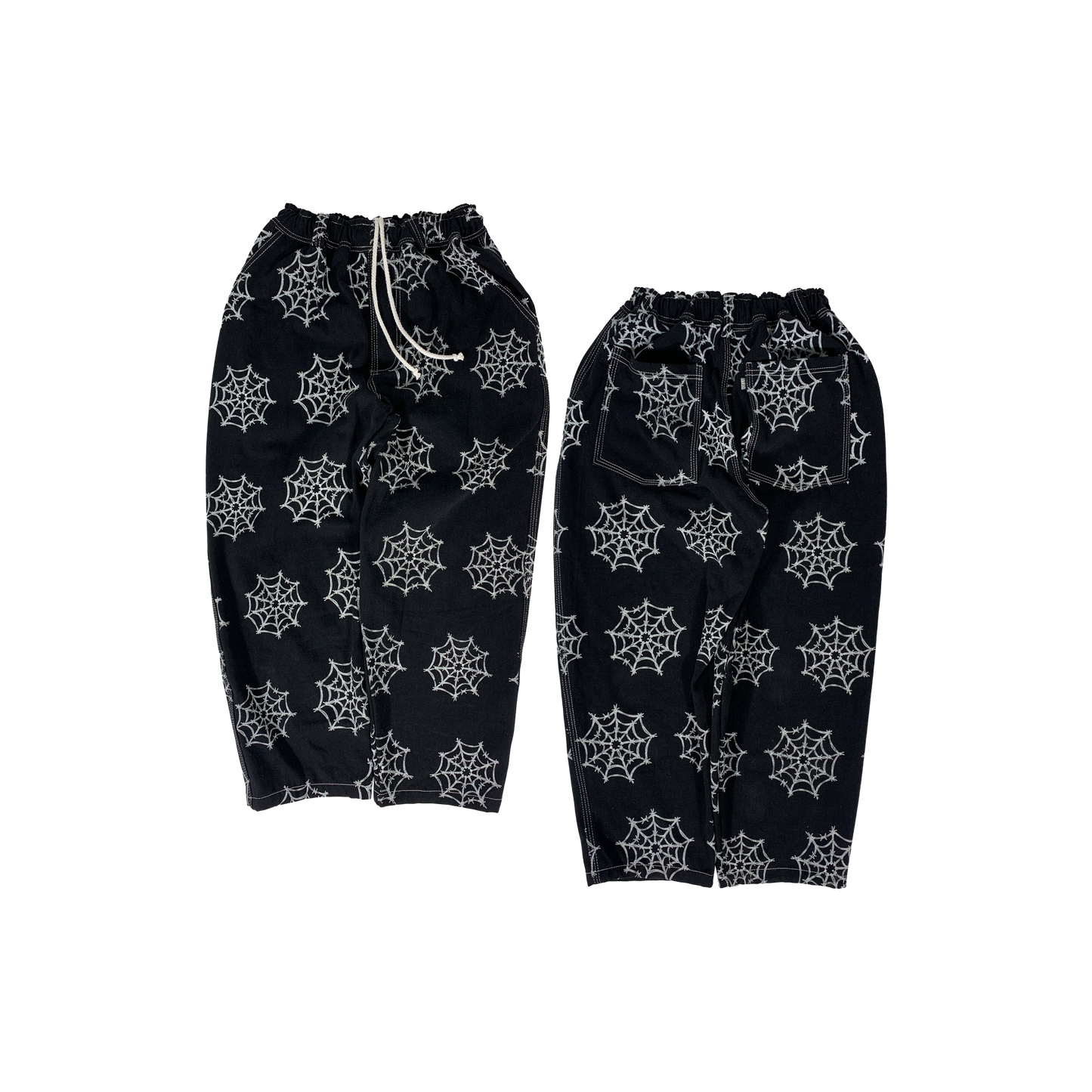 WEB DENIM PANT - BLACK