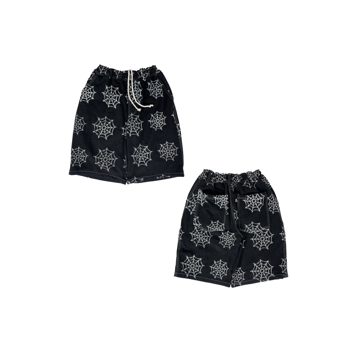 WEB DENIM SHORT - BLACK