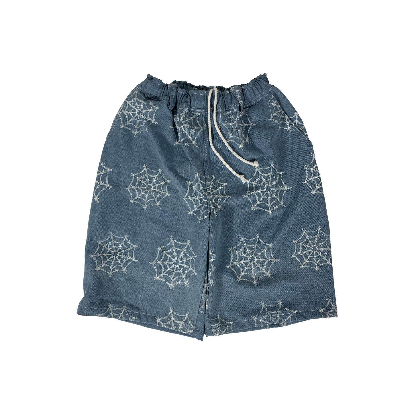 WEB DENIM SHORT - LIGHT BLUE