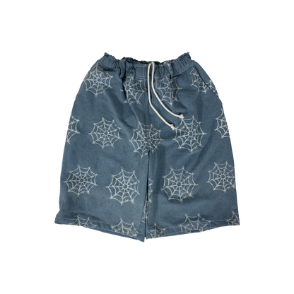 WEB DENIM SHORT - LIGHT BLUE