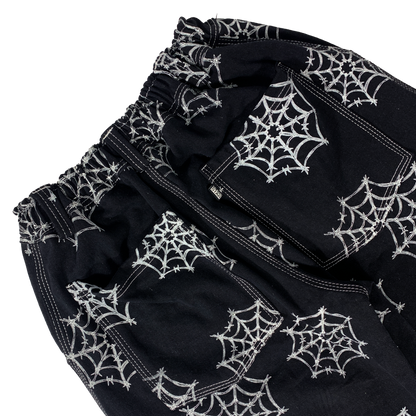 WEB DENIM SHORT - BLACK