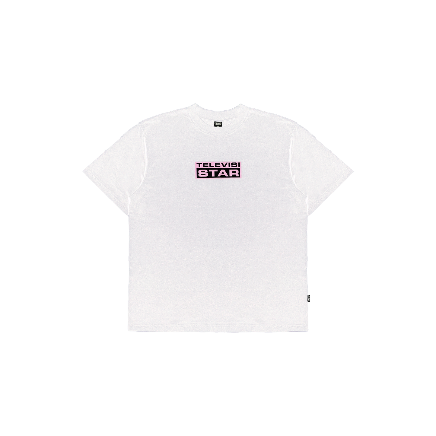 FUCHSIA LOGOBOX TEE - WHITE