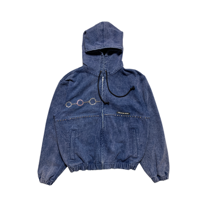 TVSTAR x BURU REWORKED JACKET - NAVY WASHED