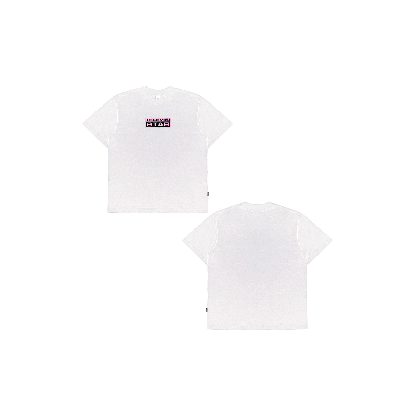 FUCHSIA LOGOBOX TEE - WHITE