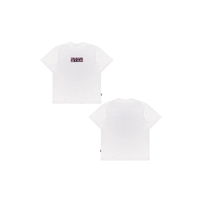 FUCHSIA LOGOBOX TEE - WHITE