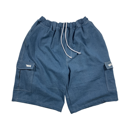 VX DENIM CARGO SHORT - LIGHT BLUE