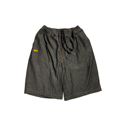 VX1 RAW DENIM SHORT - BLACK