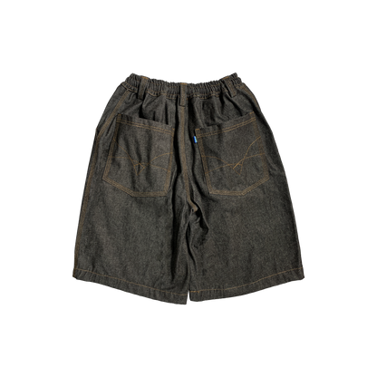 VX1 RAW DENIM SHORT - BLACK