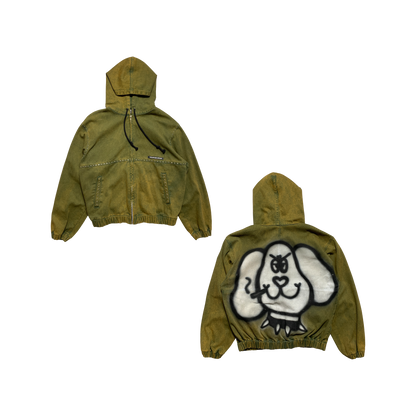 TVSTAR x BURU REWORKED JACKET - GREEN WASHED