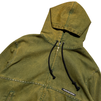 TVSTAR x BURU REWORKED JACKET - GREEN WASHED