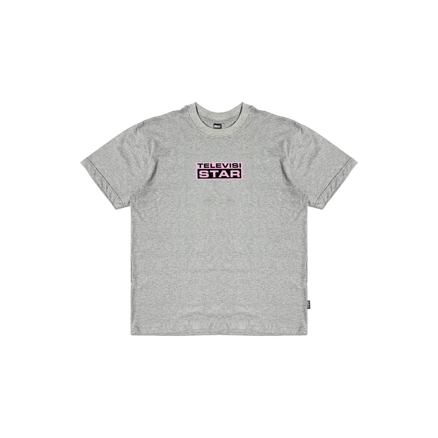 FUCHSIA LOGOBOX TEE - GREY