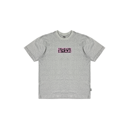 FUCHSIA LOGOBOX TEE - GREY