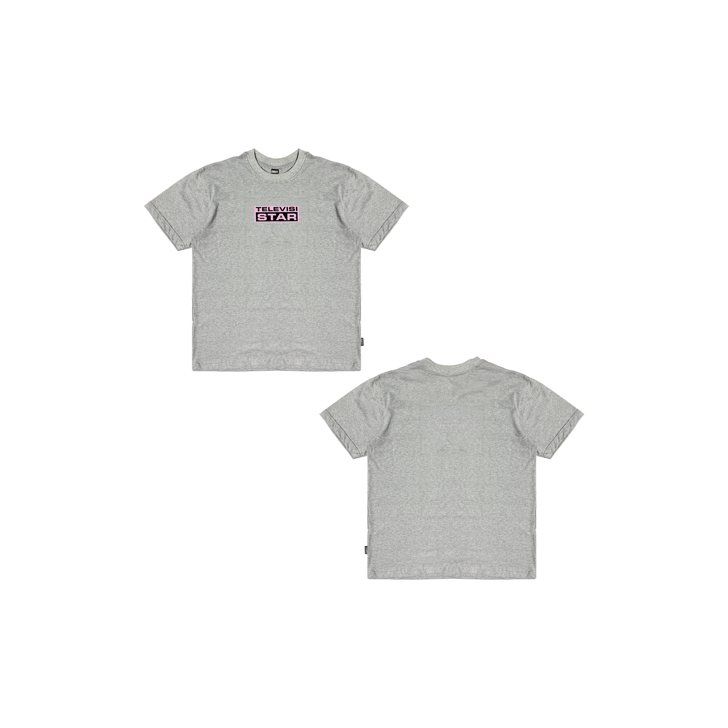 FUCHSIA LOGOBOX TEE - GREY