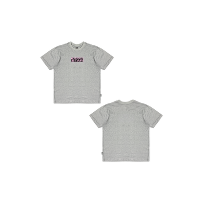 FUCHSIA LOGOBOX TEE - GREY