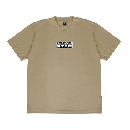 LOGOBOX TEE - BEIGE