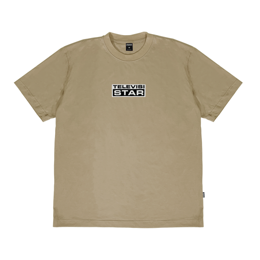 LOGOBOX TEE - BEIGE