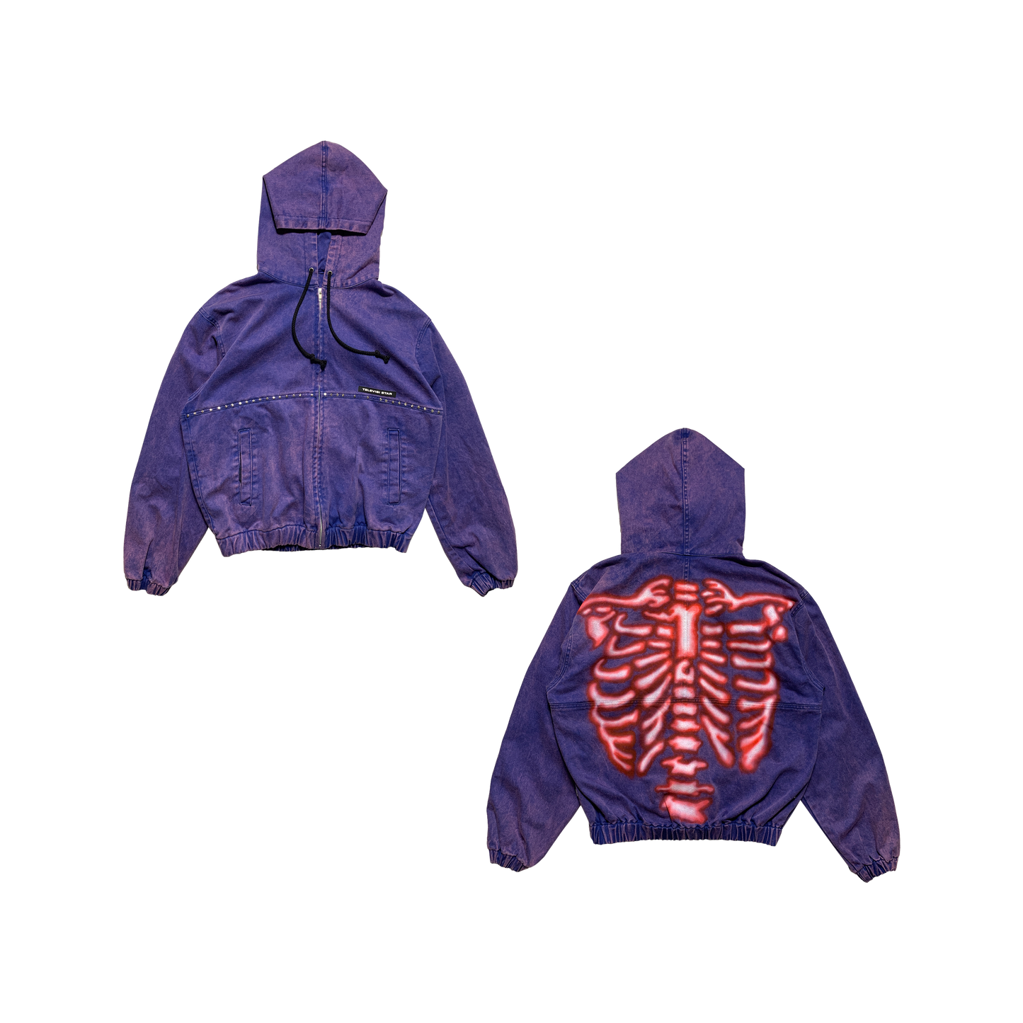 TVSTAR x BURU REWORKED JACKET - PURPLE WASHED