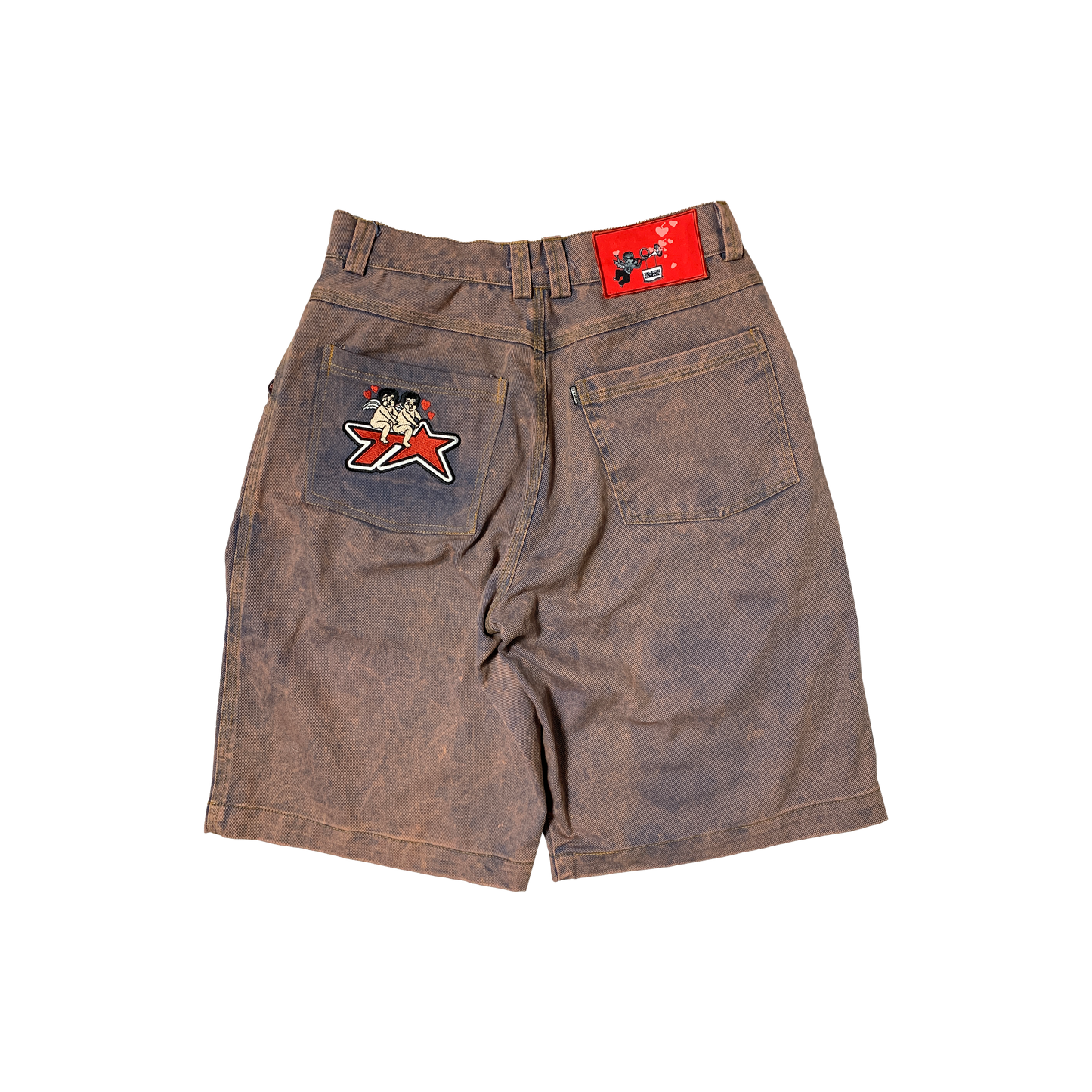 TVSTAR EROS WASHED DENIM SHORT - BENHUR