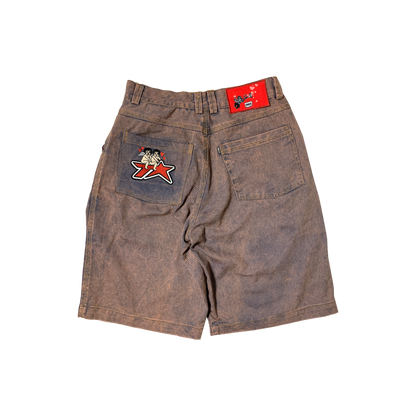 TVSTAR EROS WASHED DENIM SHORT - BENHUR