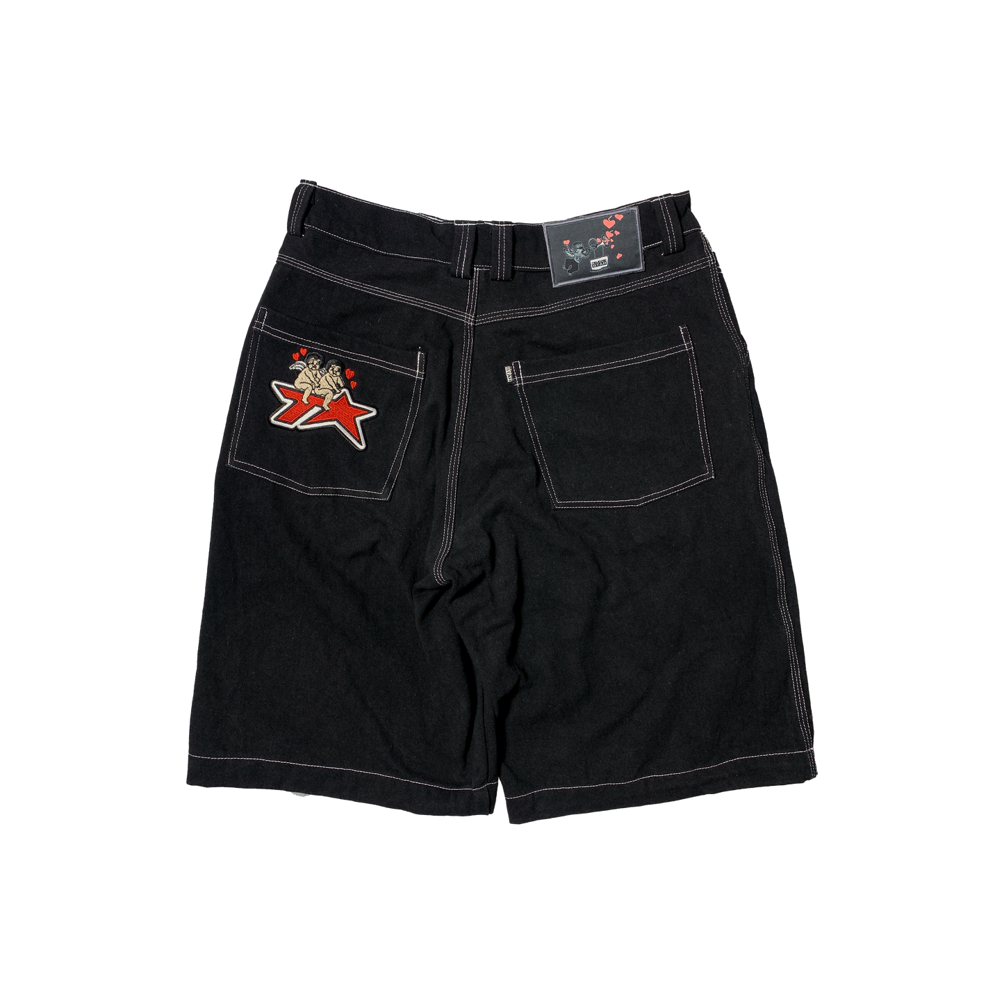 TVSTAR EROS DENIM SHORT - BLACK