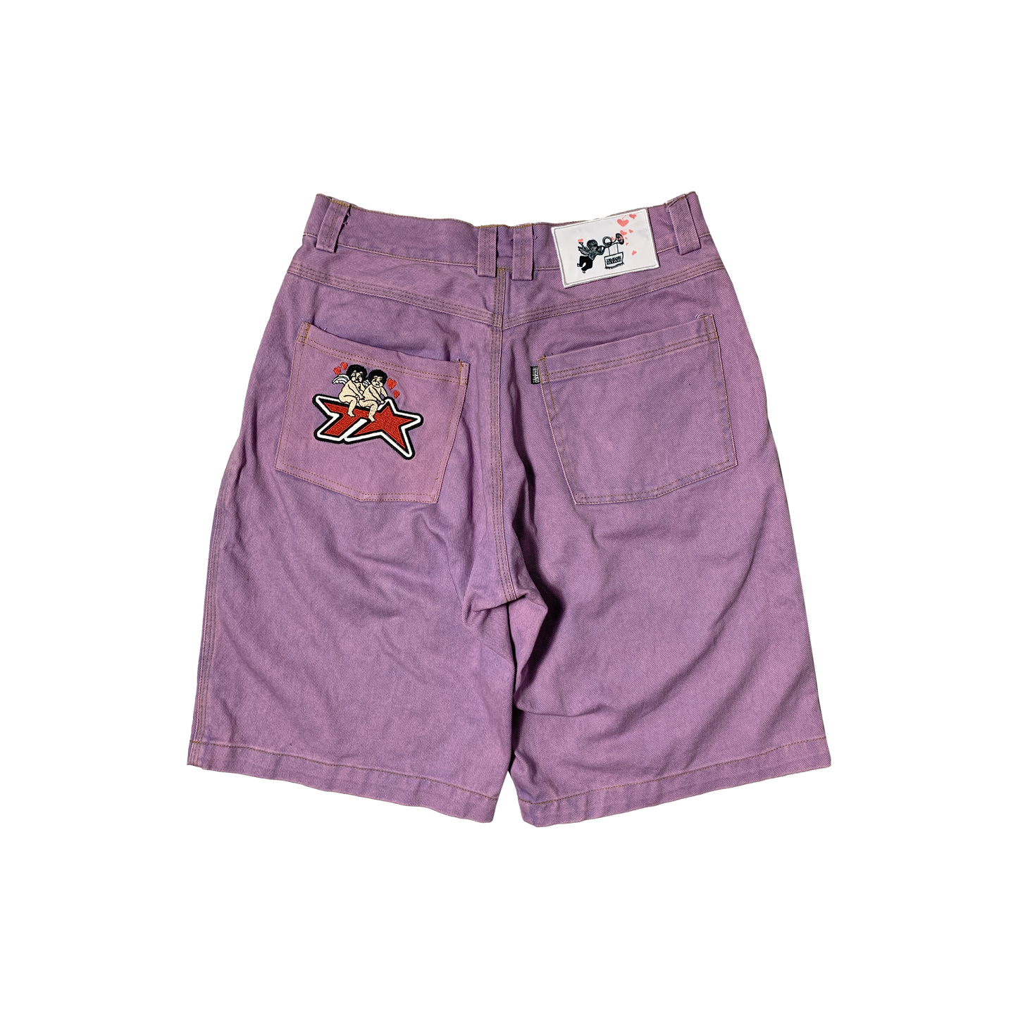 TVSTAR EROS WASHED DENM SHORT - PINK