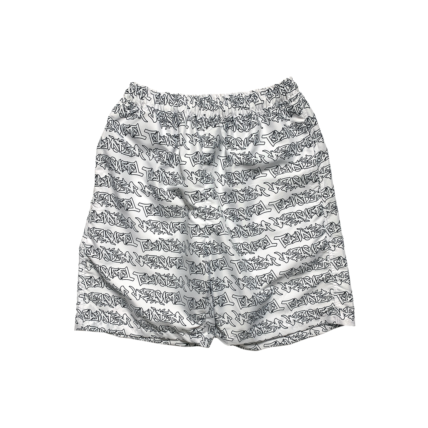 TAGG SHORT - WHITE/BLACK