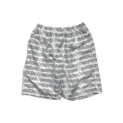 TAGG SHORT - WHITE/BLACK