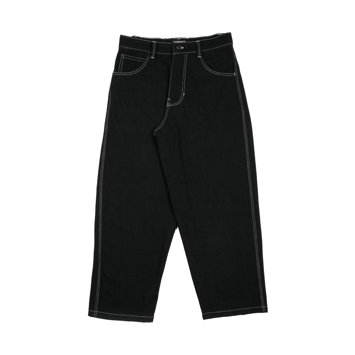 PINK LOVE DENIM PANT - BLACK