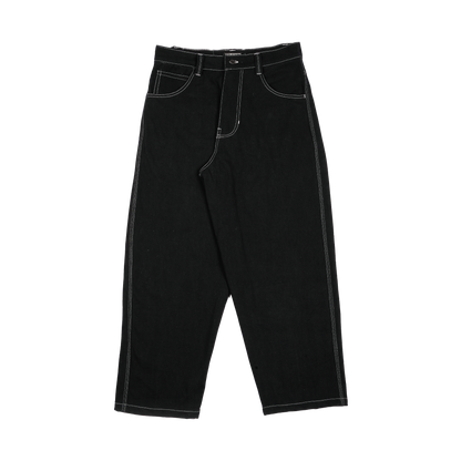 PINK LOVE DENIM PANT - BLACK