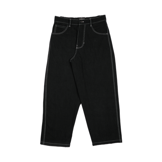 PINK LOVE DENIM PANT - BLACK