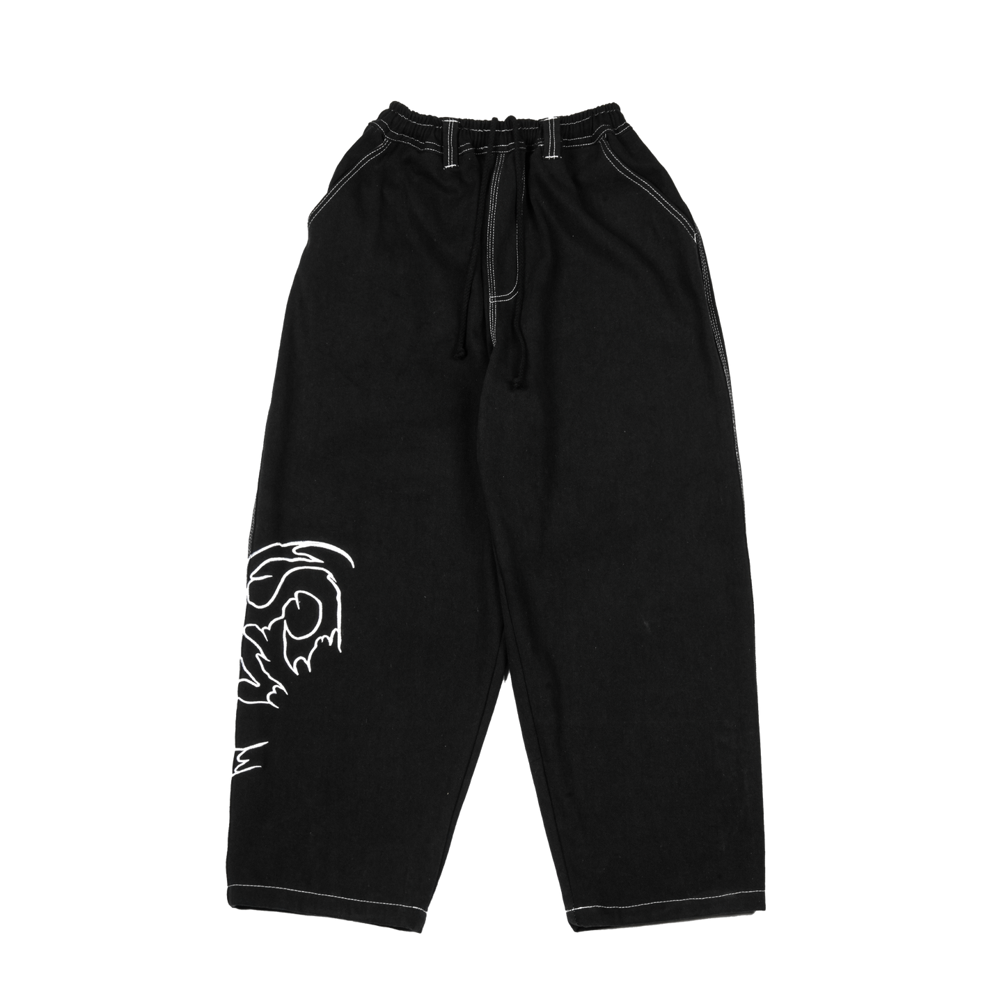 VAMP DENIM PANT - BLACK