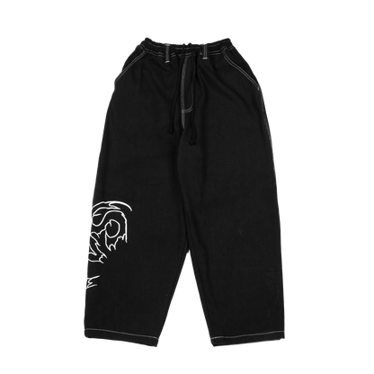 VAMP DENIM PANT - BLACK