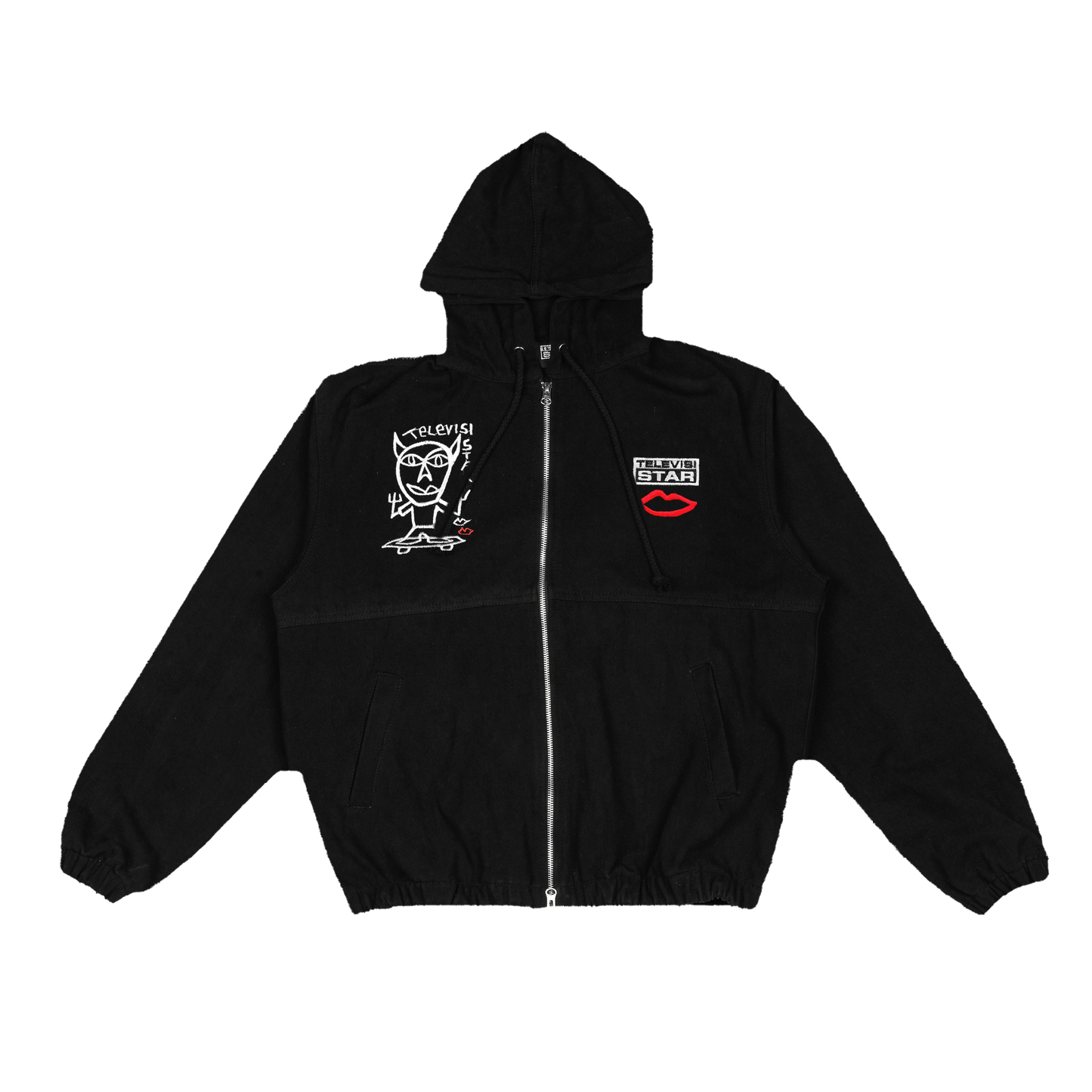 TVSTAR x SEX  DENIM WORK JACKET - BLACK