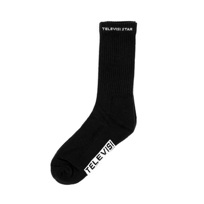 TVSTAR CREW SOCKS - BLACK