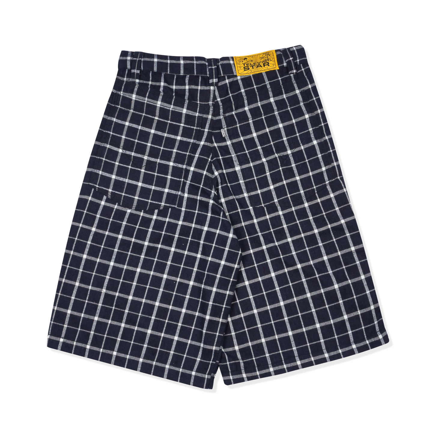 PLAID BAGGY SHORT - BLUE