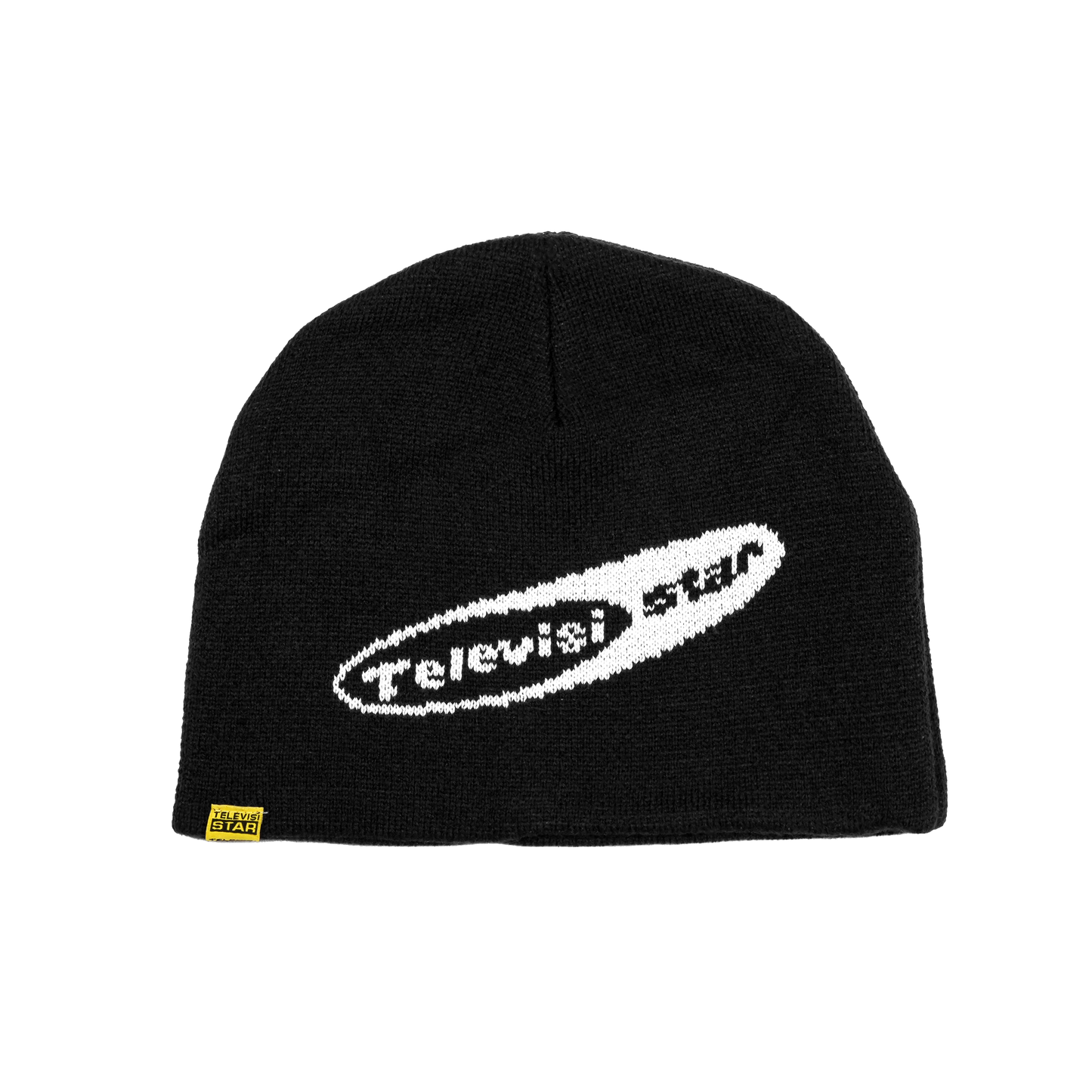 OVAL LOGO BEANIE - BLACK