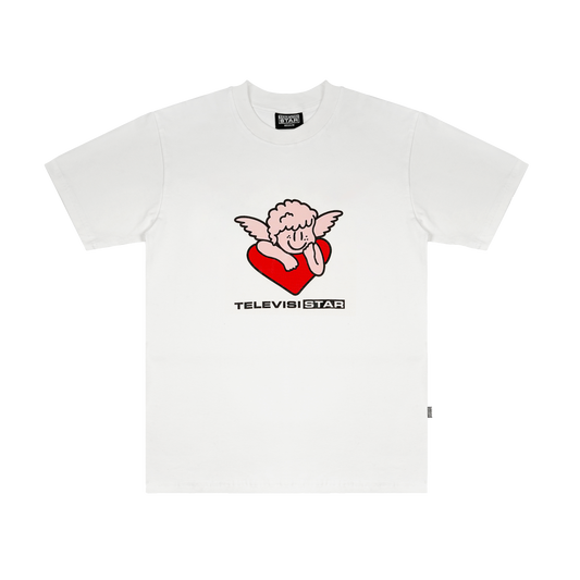 PINK LOVE TEE - WHITE