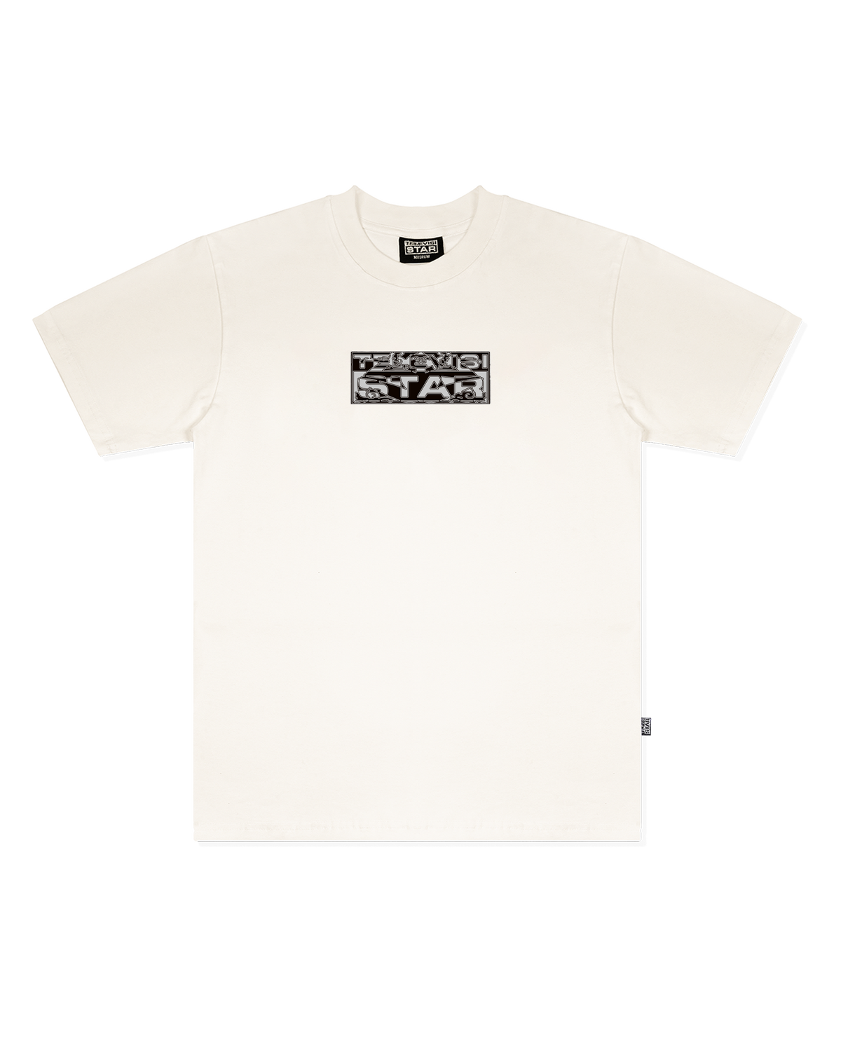 DISTORTED LOGO BOX TEE - WHITE